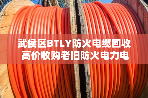 武侯区BTLY防火电缆回收 高价收购老旧防火电力电缆