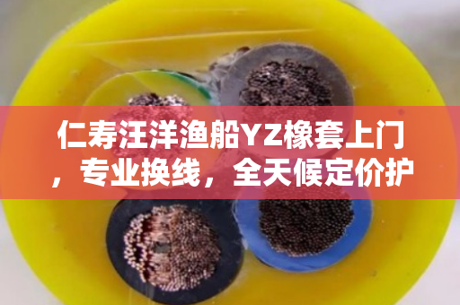 仁寿汪洋渔船YZ橡套上门，专业换线，全天候定价护航作业安全