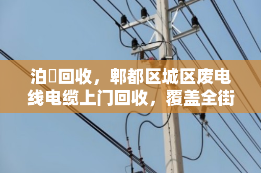 泊祎回收,郫都区城区废电线电缆上门回收,覆盖全街道,价格透明 泊祎回收,郫都区城区废电线电缆上门回收,覆盖全街道,价格透明