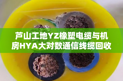 芦山工地YZ橡塑电缆与机房HYA大对数通信线缆回收价格全解析