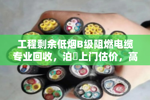 工程剩余低烟B级阻燃电缆专业回收，泊祎上门估价，高价变现