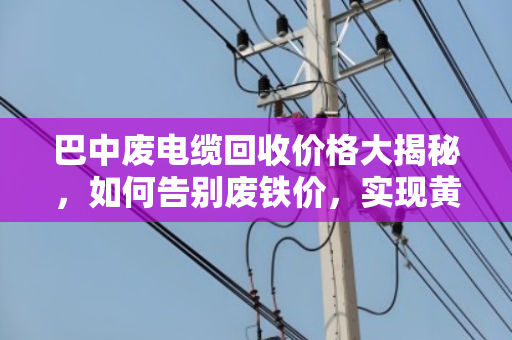 巴中废电缆回收价格大揭秘,如何告别废铁价,实现黄金回报? 巴中废电缆回收价格大揭秘,如何告别废铁价,实现黄金回报?
