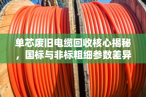 单芯废旧电缆回收核心揭秘，国标与非标粗细参数差异决定价格高低
