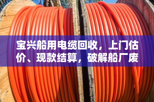 宝兴船用电缆回收,上门估价、现款结算,破解船厂废旧电缆处理难题 宝兴船用电缆回收,上门估价、现款结算,破解船厂废旧电缆处理难题