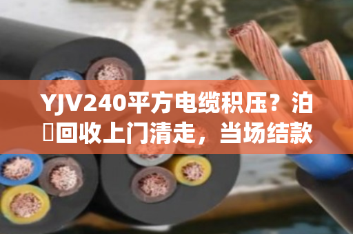 YJV240平方电缆积压？泊祎回收上门清走，当场结款，省心省力！