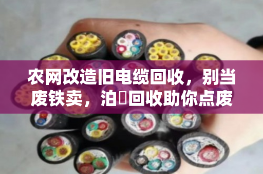 农网改造旧电缆回收，别当废铁卖，泊祎回收助你点废成金