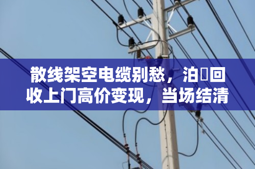 散线架空电缆别愁，泊祎回收上门高价变现，当场结清！