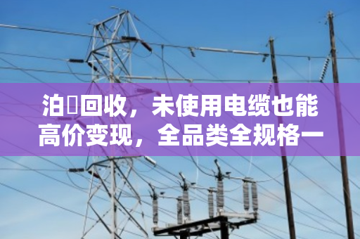 泊祎回收,未使用电缆也能高价变现,全品类全规格一站解决 泊祎回收,未使用电缆也能高价变现,全品类全规格一站解决