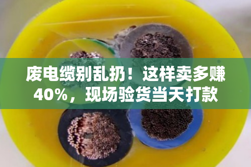 废电缆别乱扔!这样卖多赚40%,现场验货当天打款 废电缆别乱扔!这样卖多赚40%,现场验货当天打款