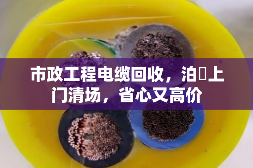 市政工程电缆回收，泊祎上门清场，省心又高价