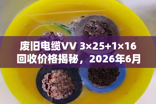 废旧电缆VV 3×25+1×16回收价格揭秘，2026年6月12日成都行情详解