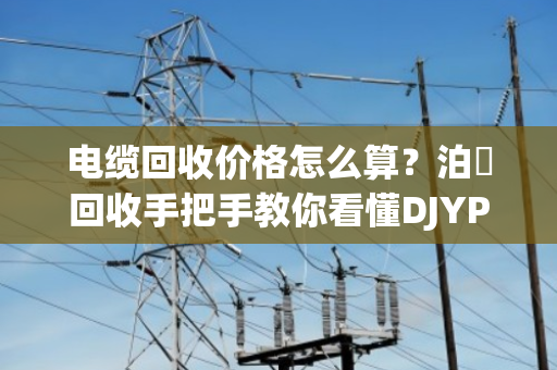 电缆回收价格怎么算？泊祎回收手把手教你看懂DJYPV 4×2×1.5定价门道