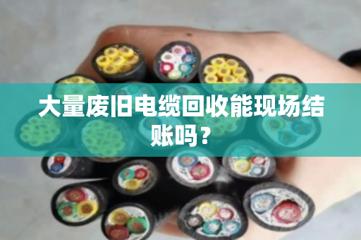 大量废旧电缆回收能现场结账吗? 大量废旧电缆回收能现场结账吗?