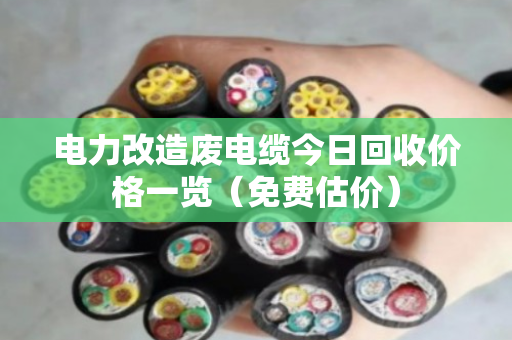 电力改造废电缆今日回收价格一览（免费估价）