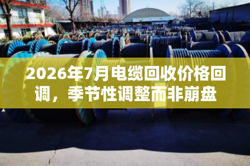 2026年7月电缆回收价格回调，季节性调整而非崩盘