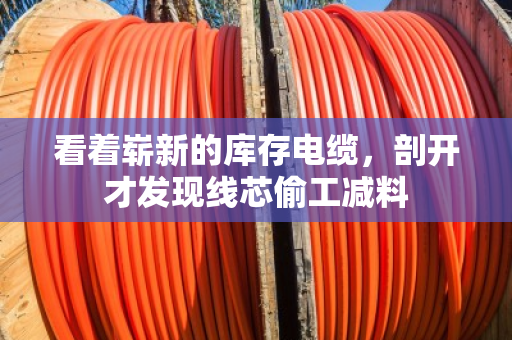 看着崭新的库存电缆,剖开才发现线芯偷工减料 看着崭新的库存电缆,剖开才发现线芯偷工减料