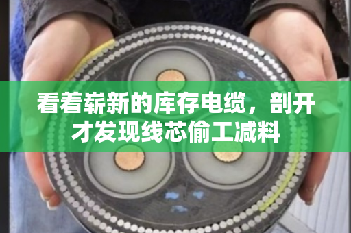 看着崭新的库存电缆，剖开才发现线芯偷工减料
