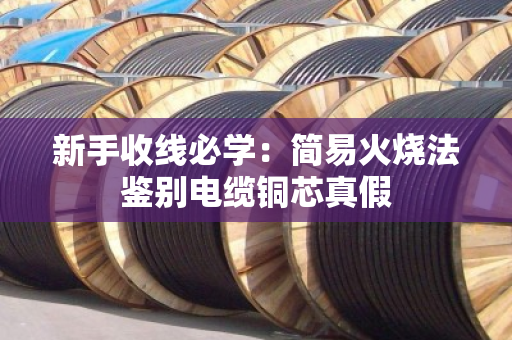 新手收线必学：简易火烧法鉴别电缆铜芯真假