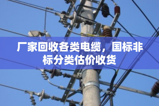 厂家回收各类电缆,国标非标分类估价收货 厂家回收各类电缆,国标非标分类估价收货