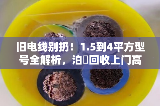 旧电线别扔!1.5到4平方型号全解析,泊祎回收上门高价变现 旧电线别扔!1.5到4平方型号全解析,泊祎回收上门高价变现