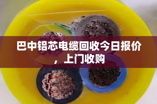 巴中铝芯电缆回收今日报价，上门收购