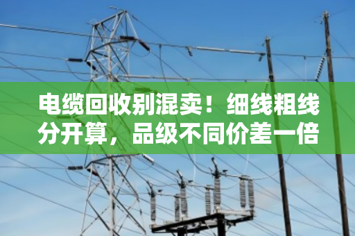 电缆回收别混卖！细线粗线分开算，品级不同价差一倍