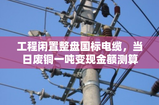 工程闲置整盘国标电缆,当日废铜一吨变现金额测算 工程闲置整盘国标电缆,当日废铜一吨变现金额测算