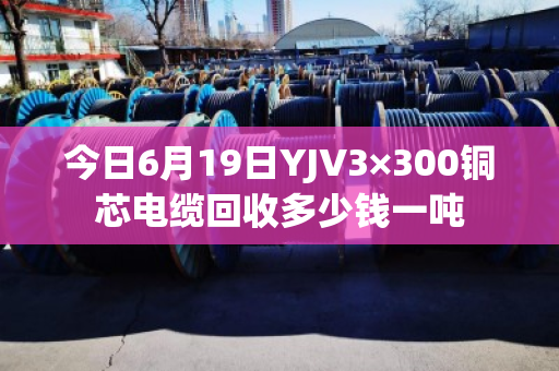今日6月19日YJV3×300铜芯电缆回收多少钱一吨 今日6月19日YJV3×300铜芯电缆回收多少钱一吨