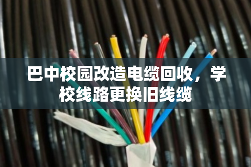 巴中校园改造电缆回收，学校线路更换旧线缆