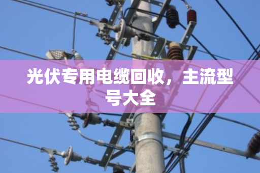 光伏专用电缆回收,主流型号大全 光伏专用电缆回收,主流型号大全