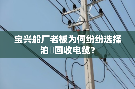 宝兴船厂老板为何纷纷选择泊祎回收电缆? 宝兴船厂老板为何纷纷选择泊祎回收电缆?