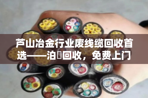 芦山冶金行业废线缆回收首选——泊祎回收，免费上门，现金结账