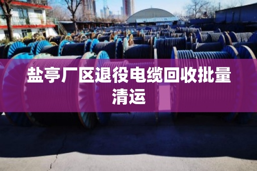 盐亭厂区退役电缆回收批量清运