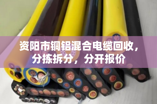 资阳市铜铝混合电缆回收，分拣拆分，分开报价