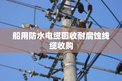 船用防水电缆回收耐腐蚀线缆收购