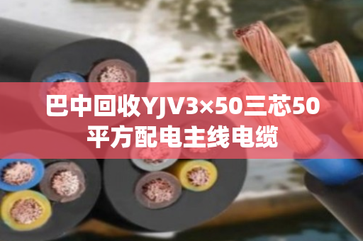 巴中回收YJV3×50三芯50平方配电主线电缆