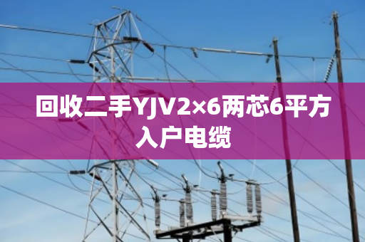 回收二手YJV2×6两芯6平方入户电缆 回收二手YJV2×6两芯6平方入户电缆