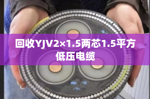 回收YJV2×1.5两芯1.5平方低压电缆