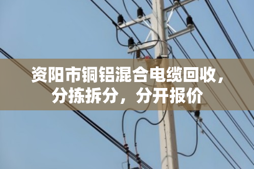 资阳市铜铝混合电缆回收，分拣拆分，分开报价
