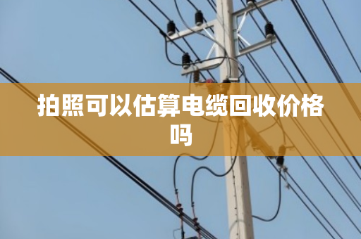 拍照可以估算电缆回收价格吗