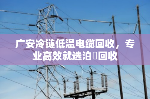 广安冷链低温电缆回收，专业高效就选泊祎回收