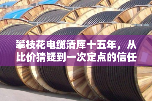攀枝花电缆清库十五年,从比价猜疑到一次定点的信任循环 攀枝花电缆清库十五年,从比价猜疑到一次定点的信任循环
