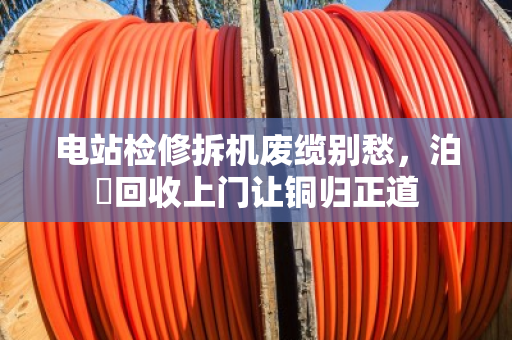 电站检修拆机废缆别愁,泊祎回收上门让铜归正道 电站检修拆机废缆别愁,泊祎回收上门让铜归正道