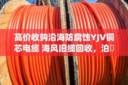 高价收购沿海防腐蚀YJV铜芯电缆 海风旧缆回收,泊祎回收让您的废旧电缆变废为宝 高价收购沿海防腐蚀YJV铜芯电缆 海风旧缆回收,泊祎回收让您的废旧电缆变废为宝