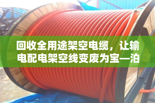 回收全用途架空电缆,让输电配电架空线变废为宝—泊祎回收的绿色价值实践 回收全用途架空电缆,让输电配电架空线变废为宝—泊祎回收的绿色价值实践