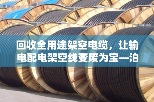 回收全用途架空电缆,让输电配电架空线变废为宝—泊祎回收的绿色价值实践 回收全用途架空电缆,让输电配电架空线变废为宝—泊祎回收的绿色价值实践