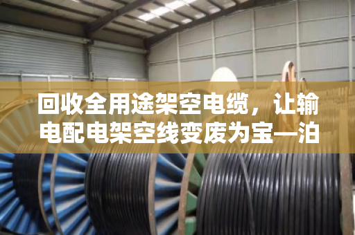回收全用途架空电缆，让输电配电架空线变废为宝—泊祎回收的绿色价值实践