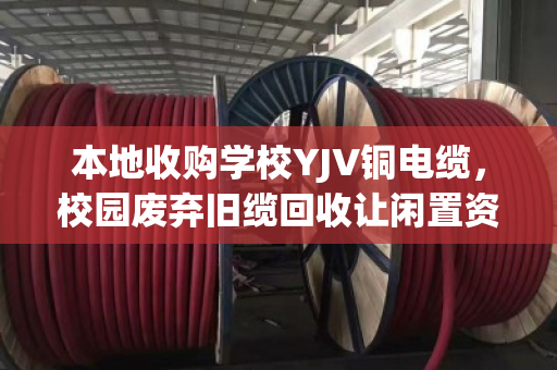 本地收购学校YJV铜电缆,校园废弃旧缆回收让闲置资源变绿色财富 本地收购学校YJV铜电缆,校园废弃旧缆回收让闲置资源变绿色财富