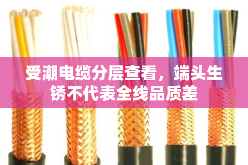 受潮电缆分层查看，端头生锈不代表全线品质差
