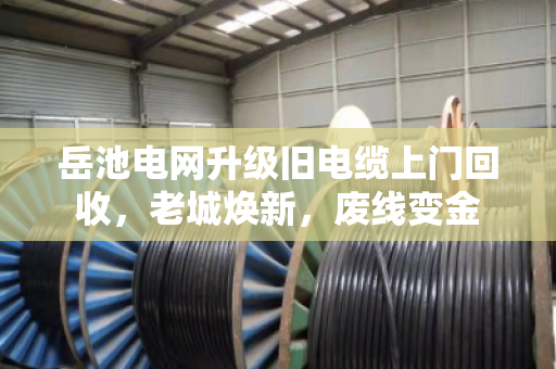 岳池电网升级旧电缆上门回收,老城焕新,废线变金 岳池电网升级旧电缆上门回收,老城焕新,废线变金